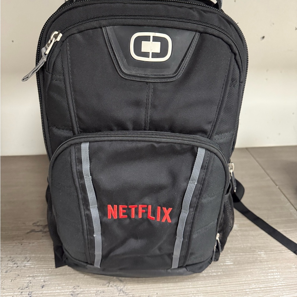 OGIO Black Backpack with Netflix Logo